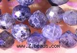 CCB1650 15 inches 6mm faceted teardrop iolite beads