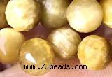 CCB1660 15 inches 6mm faceted teardrop golden tiger eye beads