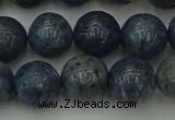 CCB454 15.5 inches 12mm round blue coral beads wholesale
