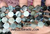 CCB504 15.5 inches 12mm coin jade gemstone beads wholesale