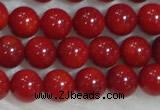 CCB55 15.5 inches 4-6mm round red coral beads Wholesale