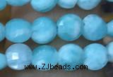 CCB553 15.5 inches 4mm faceted coin amazonite beads wholesale