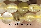 CCB611 15.5 inches 6mm faceted coin citrine gemstone beads