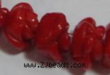 CCB62 15.5 inches 10-11mm rose shape red coral beads Wholesale