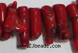 CCB65 16 inches irregular red coral beads Wholesale