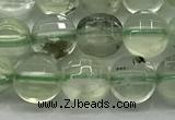 CCB702 15.5 inches 6mm faceted coin prehnite gemstone beads