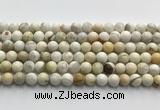 CCB820 15.5 inches 8mm round ivory jasper gemstone beads wholesale