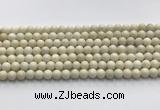 CCB821 15.5 inches 6mm round ivory jasper gemstone beads wholesale