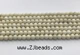 CCB821 15.5 inches 6mm round ivory jasper gemstone beads wholesale