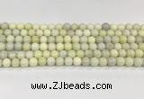 CCB829 15.5 inches 8mm round ivory jasper gemstone beads wholesale