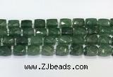 CCB890 11*15mm-12*16mm faceted cuboid strawberry quartz  beads wholesale