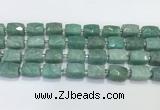 CCB891 11*15mm-12*16mm faceted cuboid Amazonite beads wholesale