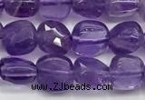 CCB900 15.5 inches 6*6mm faceted square amethyst beads