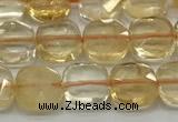 CCB907 15.5 inches 8*8mm faceted square citrine beads