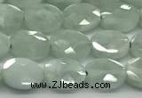 CCB924 15.5 inches 6*8mm faceted oval green angel skin beads