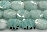 CCB925 15.5 inches 6*8mm faceted oval amazonite beads