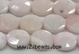 CCB937 15.5 inches 8*10mm faceted oval pink opal beads