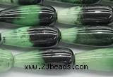 CCB960 15 inches 6*16mm teardrop hydrogrossular gemstone beads