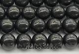 CCB964 15 inches 4mm round shungite gemstone beads wholesale