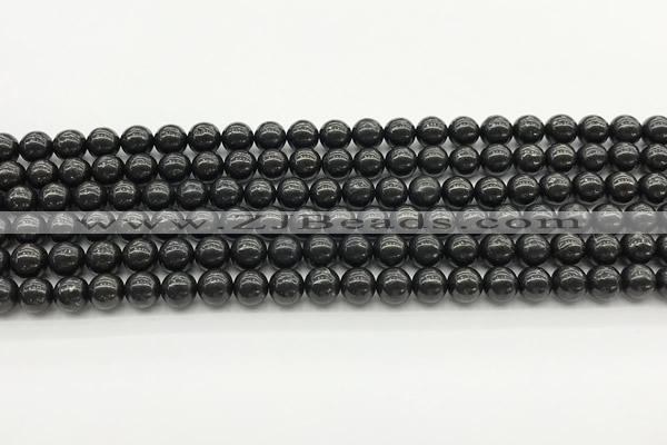 CCB964 15 inches 4mm round shungite gemstone beads wholesale