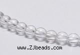 CCC01 15 inches 6mm round white crystal beads Wholesale