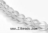 CCC06 15.5 inches 6mm round white crystal beads Wholesale