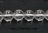 CCC204 15.5 inches 12mm round grade AB natural white crystal beads