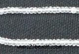 CCC268 2*4mm faceted rondelle grade A natural white crystal beads