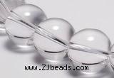 CCC32 15.5 inches 18mm round synthetic white crystal beads