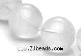 CCC37 15.5 inches 20mm round white crystal beads Wholesale