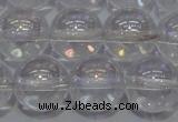 CCC402 15.5 inches 8mm round AB-color white crystal beads