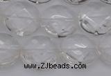 CCC506 15.5 inches 16mm faceted coin natural white crystal beads