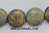 CCD04 15.5 inches 20mm flat round cordierite beads wholesale