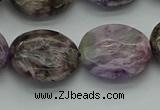 CCG105 15.5 inches 18*20mm oval charoite gemstone beads