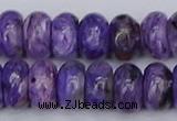 CCG123 15.5 inches 6*11mm rondelle charoite gemstone beads