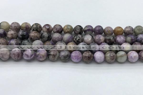 CCG133 15.5 inches 8mm round natural charoite gemstone beads