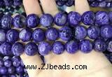 CCG146 15.5 inches 13mm round charoite gemstone beads