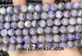 CCG320 15.5 inches 8mm round natural charoite beads wholesale