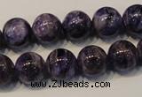 CCG33 15.5 inches 12mm round natural charoite gemstone beads