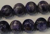 CCG34 15.5 inches 14mm round natural charoite gemstone beads