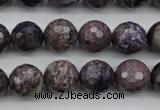 CCG53 15.5 inches 10mm faceted round natural charoite beads