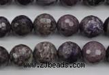 CCG57 15.5 inches 9mm faceted round natural charoite beads