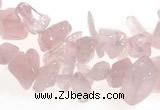 CCH09 32 inches rose quartz chips gemstone beads wholesale