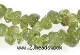 CCH16 35 inches green peridot chips gemstone beads wholesale