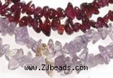 CCH19 34 inches garnet chips & amethyst chips beads wholesale