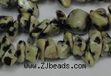 CCH228 34 inches 5*8mm dalmatian jasper chips gemstone beads wholesale