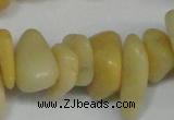 CCH274 34 inches 8*12mm yellow jade chips gemstone beads wholesale