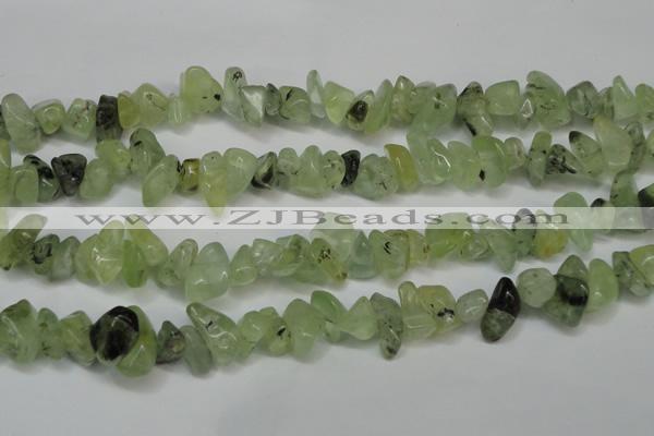 CCH293 34 inches 8*12mm green rutilated quartz chips beads wholesale