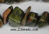 CCH296 34 inches 8*12mm unakite chips gemstone beads wholesale