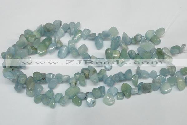 CCH319 15.5 inches 10*15mm aquamarine chips gemstone beads wholesale